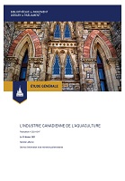 L’industrie canadienne de l’aquaculture